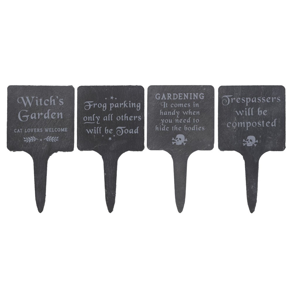 Gothic Slate Garden Sign