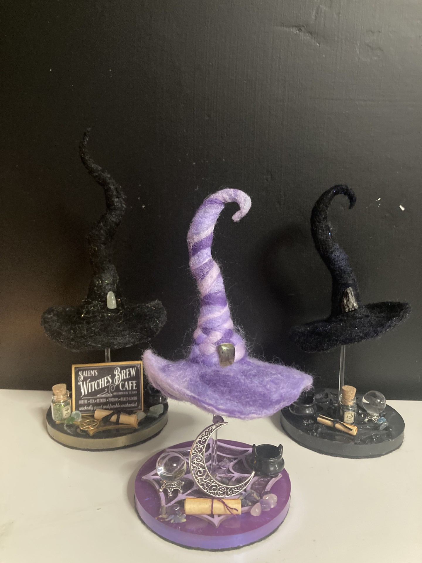 Needlefelt Witch Hat Ornament